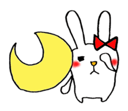 This rabbit name is Mii. sticker #5989181