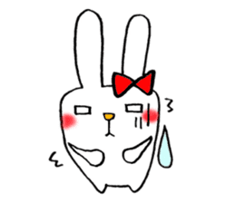 This rabbit name is Mii. sticker #5989182