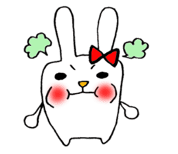 This rabbit name is Mii. sticker #5989185