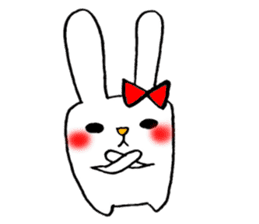 This rabbit name is Mii. sticker #5989191