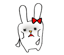 This rabbit name is Mii. sticker #5989192