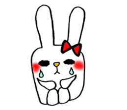 This rabbit name is Mii. sticker #5989193