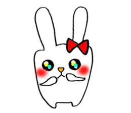 This rabbit name is Mii. sticker #5989194
