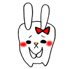 This rabbit name is Mii. sticker #5989195