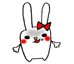 This rabbit name is Mii. sticker #5989198