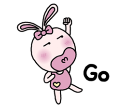 Funny  Rabbit sticker #5989775