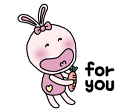 Funny  Rabbit sticker #5989779