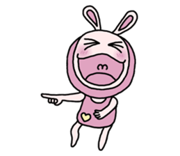 Funny  Rabbit sticker #5989794