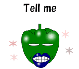 Lips peppers 2 English sticker #5990012