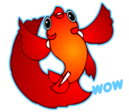 Cool Aqua Guppy sticker #5990200