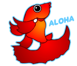 Cool Aqua Guppy sticker #5990202