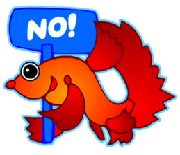 Cool Aqua Guppy sticker #5990205