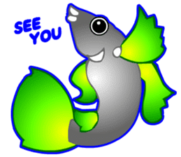 Cool Aqua Guppy sticker #5990210