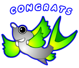 Cool Aqua Guppy sticker #5990212