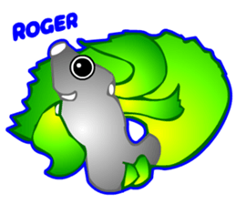 Cool Aqua Guppy sticker #5990213