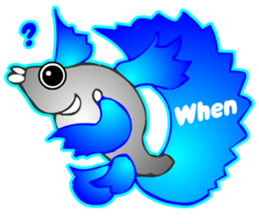 Cool Aqua Guppy sticker #5990221