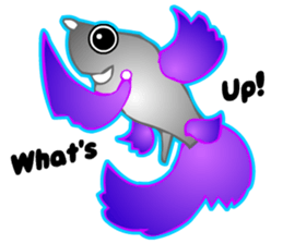 Cool Aqua Guppy sticker #5990229