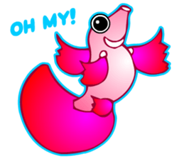Cool Aqua Guppy sticker #5990234