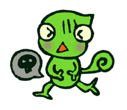 The Kurutakun Chameleon sticker #5990927