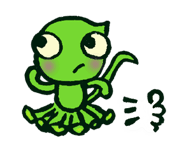 The Kurutakun Chameleon sticker #5990945