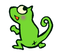 The Kurutakun Chameleon sticker #5990958