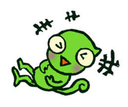 The Kurutakun Chameleon sticker #5990959