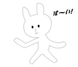 Ugly White Rabbit sticker #5990961