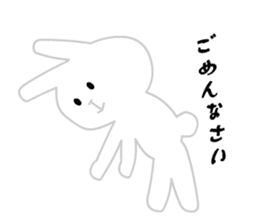 Ugly White Rabbit sticker #5990964