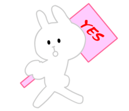 Ugly White Rabbit sticker #5990965