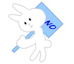 Ugly White Rabbit sticker #5990966