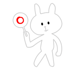 Ugly White Rabbit sticker #5990967