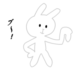 Ugly White Rabbit sticker #5990971