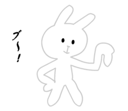 Ugly White Rabbit sticker #5990971