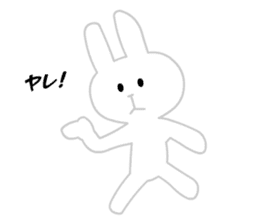 Ugly White Rabbit sticker #5990974