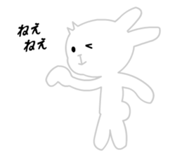 Ugly White Rabbit sticker #5990976