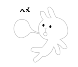 Ugly White Rabbit sticker #5990978