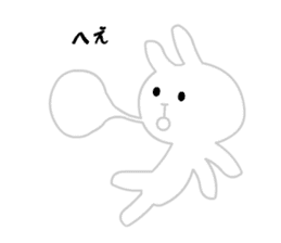 Ugly White Rabbit sticker #5990978