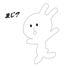 Ugly White Rabbit sticker #5990980