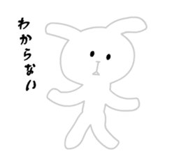 Ugly White Rabbit sticker #5990985