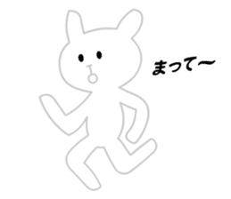 Ugly White Rabbit sticker #5990988