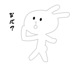 Ugly White Rabbit sticker #5990990