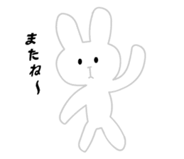 Ugly White Rabbit sticker #5990999