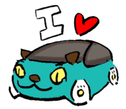 Japanese Cosplay Cat, Russianblue RB4 sticker #5991125