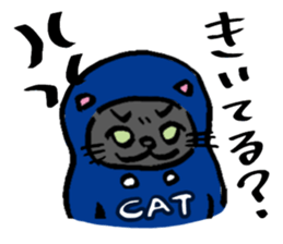 Japanese Cosplay Cat, Russianblue RB4 sticker #5991130