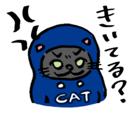 Japanese Cosplay Cat, Russianblue RB4 sticker #5991130
