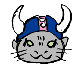 Japanese Cosplay Cat, Russianblue RB4 sticker #5991135