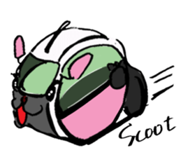 Japanese Cosplay Cat, Russianblue RB4 sticker #5991136