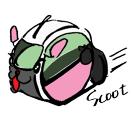 Japanese Cosplay Cat, Russianblue RB4 sticker #5991136