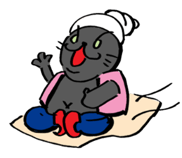 Japanese Cosplay Cat, Russianblue RB4 sticker #5991142