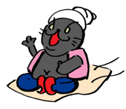 Japanese Cosplay Cat, Russianblue RB4 sticker #5991142